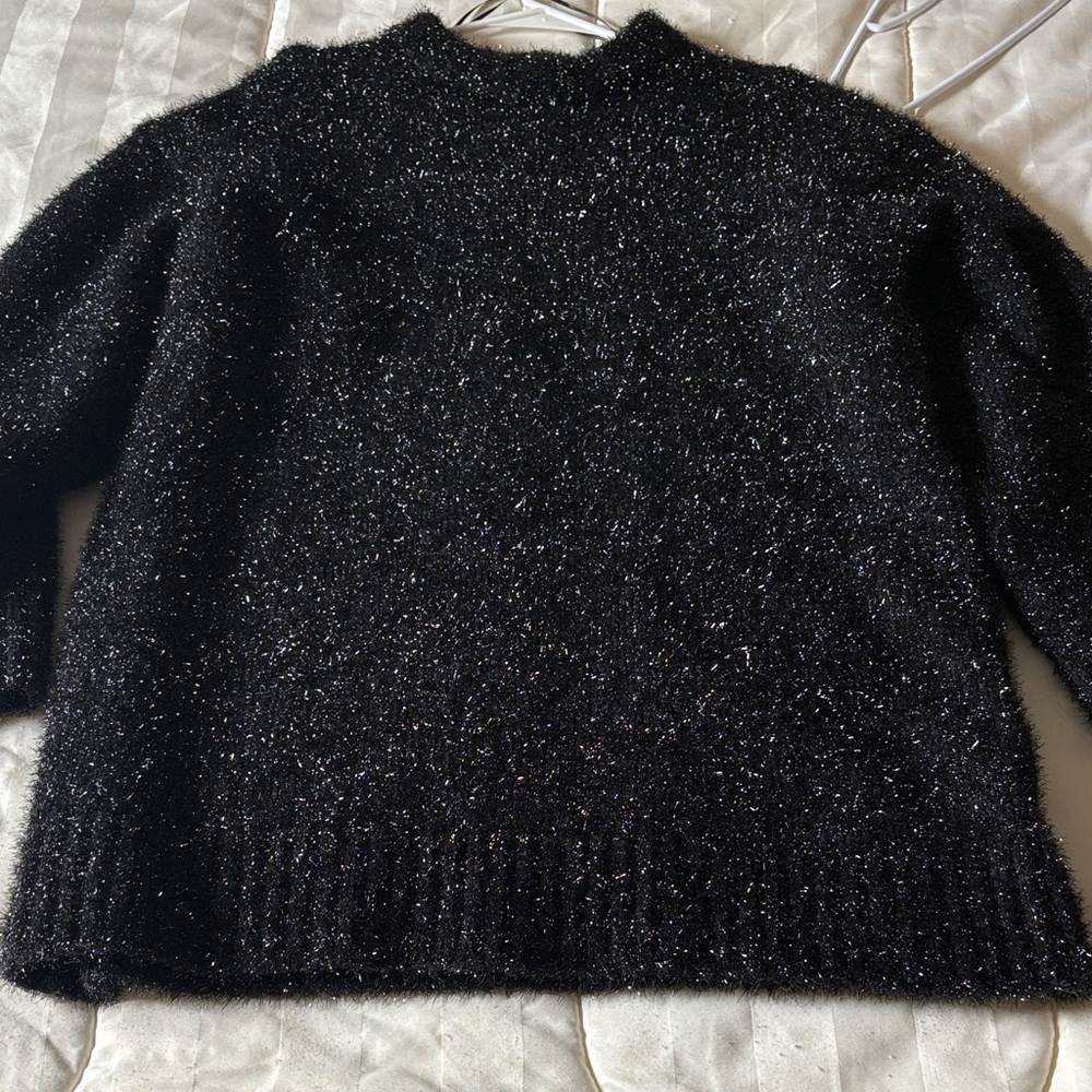 H&M Black Sparkle Turtleneck Sweater